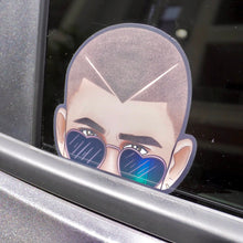 Load image into Gallery viewer, Weatherproof Black Holographic Sticker