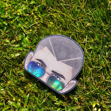 Load image into Gallery viewer, Weatherproof Black Holographic Sticker