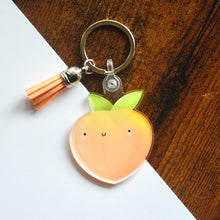 Load image into Gallery viewer, Peach Keychain