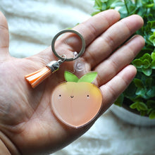 Load image into Gallery viewer, Peach Keychain