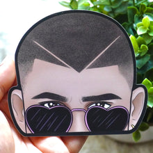 Load image into Gallery viewer, Weatherproof Black Holographic Sticker