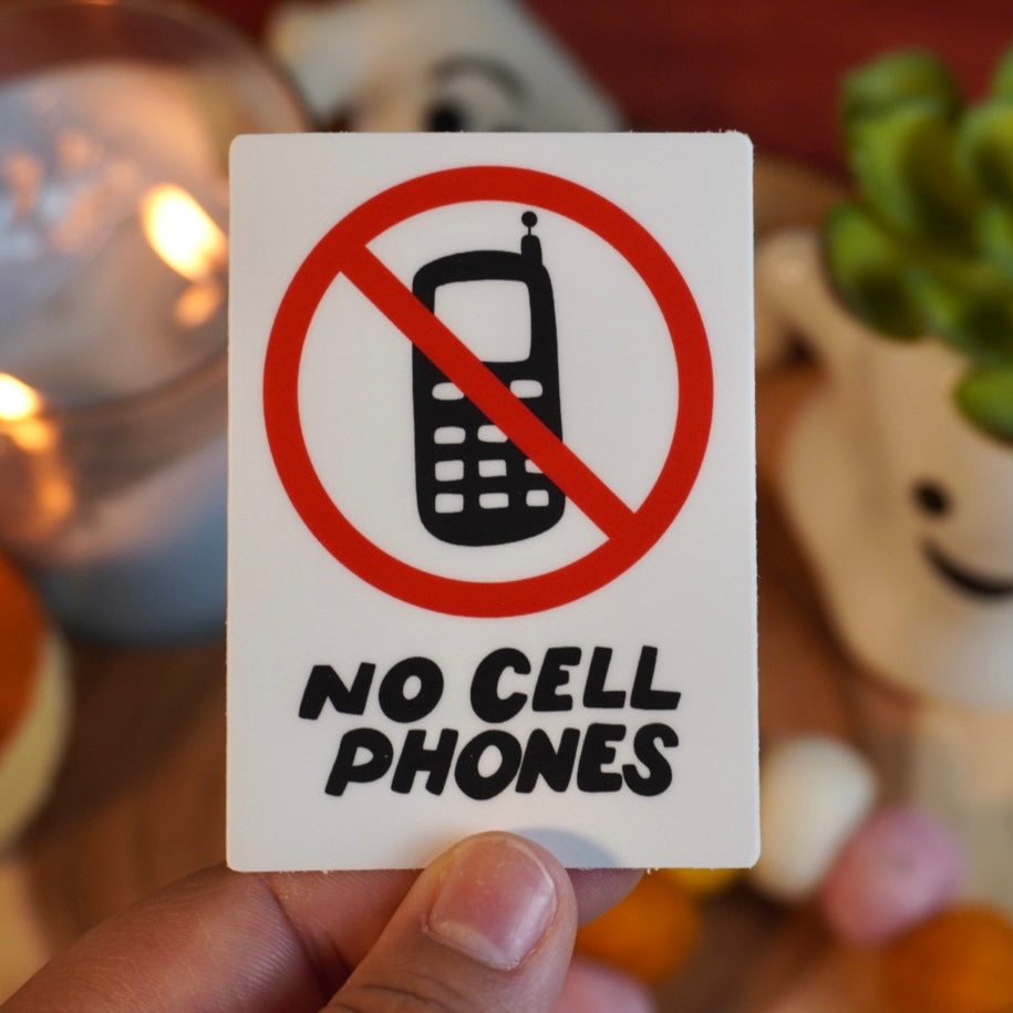 No Phones Sticker