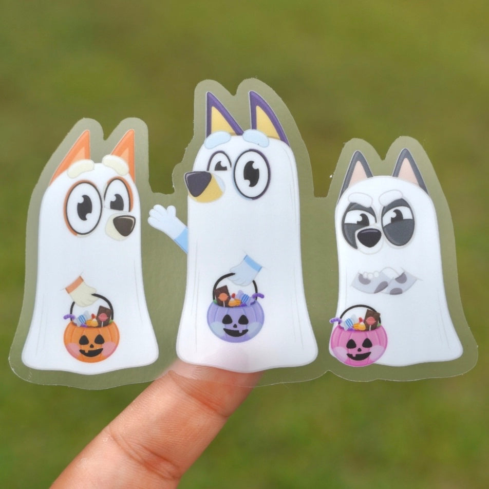 Dog Ghosties Sticker