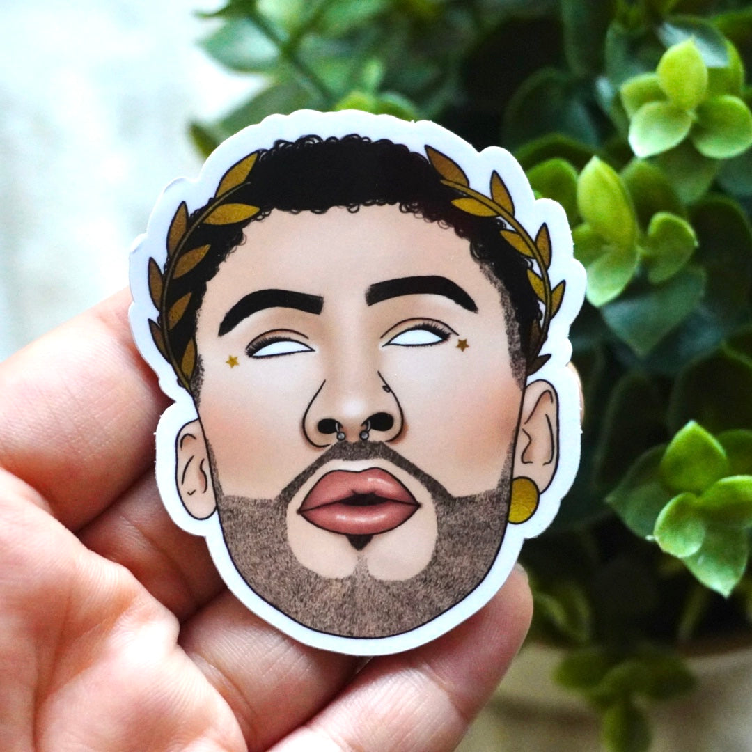Gold Bunny Sticker – Sweetest Bee Creations