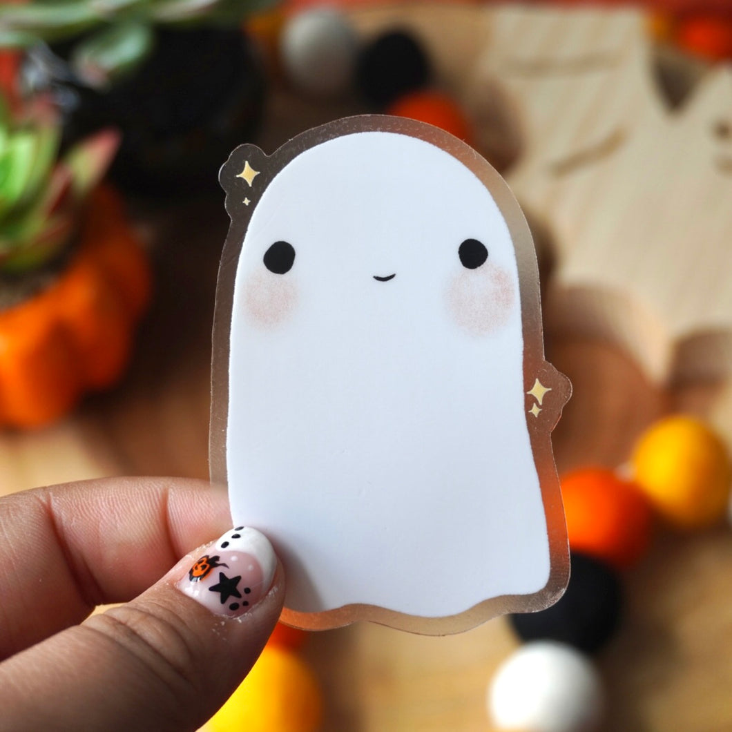 Cute Ghost Clear Sticker