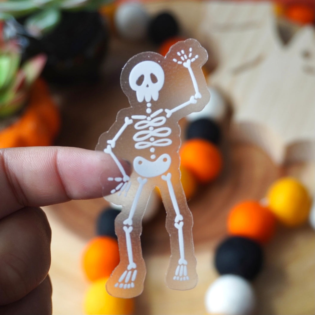 Skeleton Clear Sticker