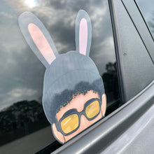 Load image into Gallery viewer, Holographic Bunny Peeker Sticker
