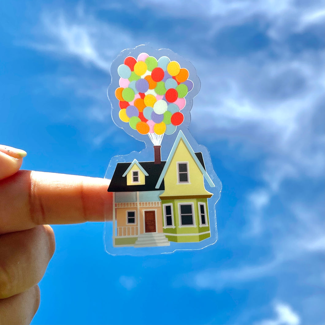 Balloon house clear sticker